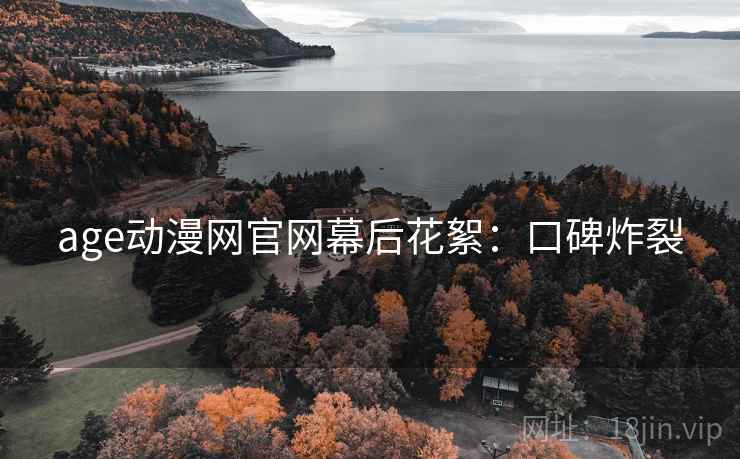 age动漫网官网幕后花絮：口碑炸裂