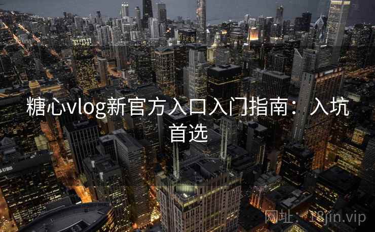 糖心vlog新官方入口入门指南：入坑首选